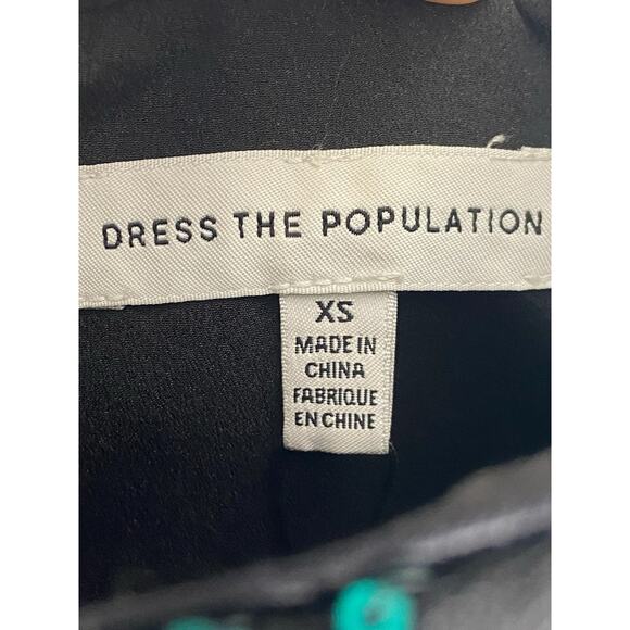 Dress The Population Anabel Sequin Geometric Fit & Flare Modern Princess Gown XS - Picture 14 of 14